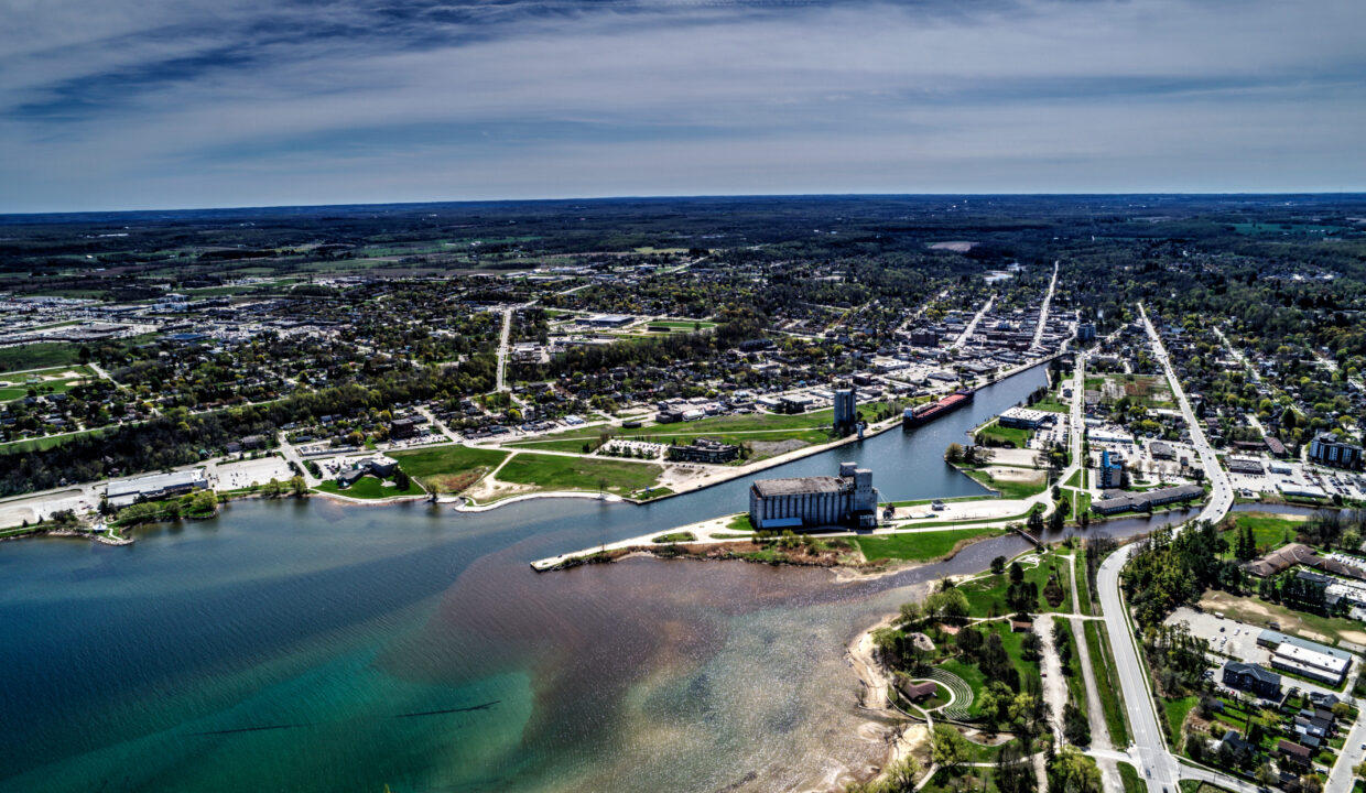 297 18th Aerial - May 6th - Across Bay to Property - HDR - lens corrected