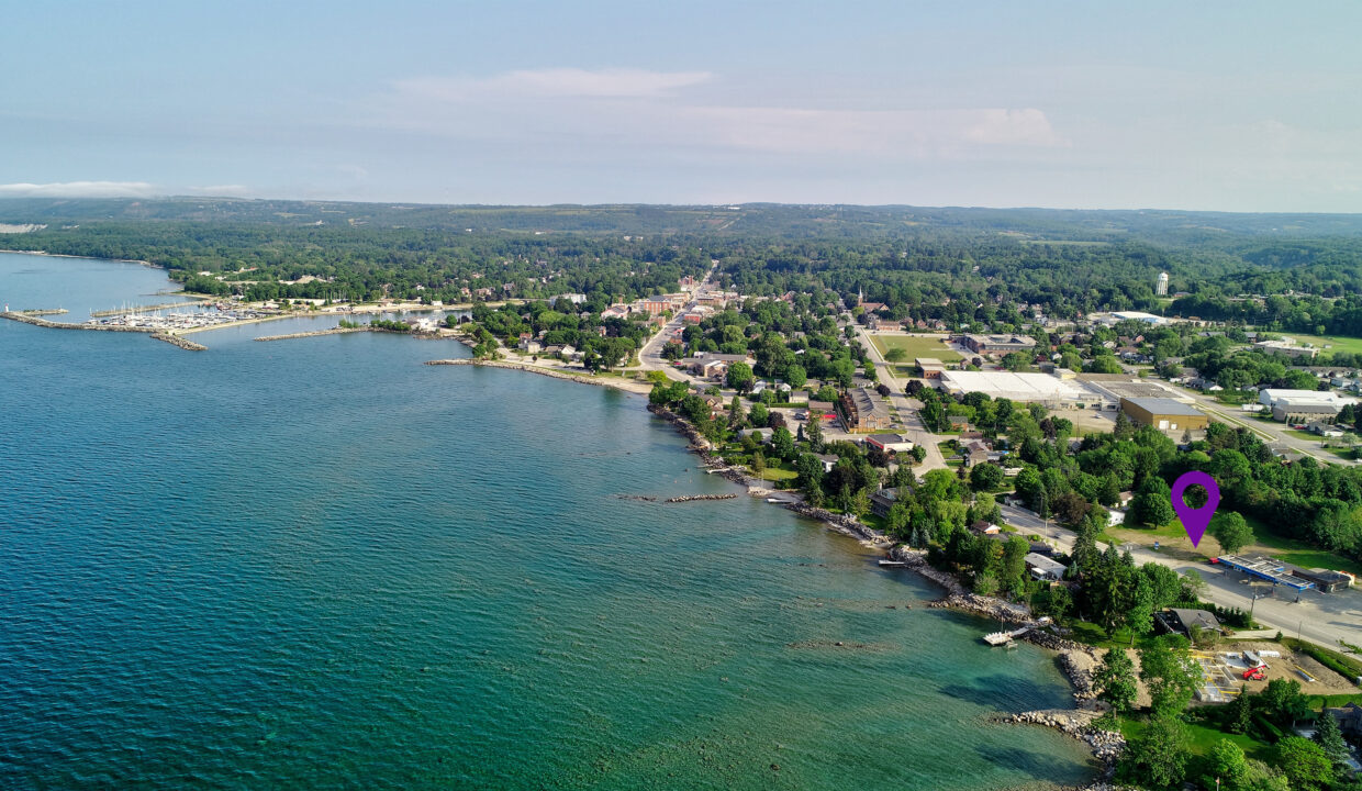 334 to 336 Sykes Street North meaford with property in bottom right - pin